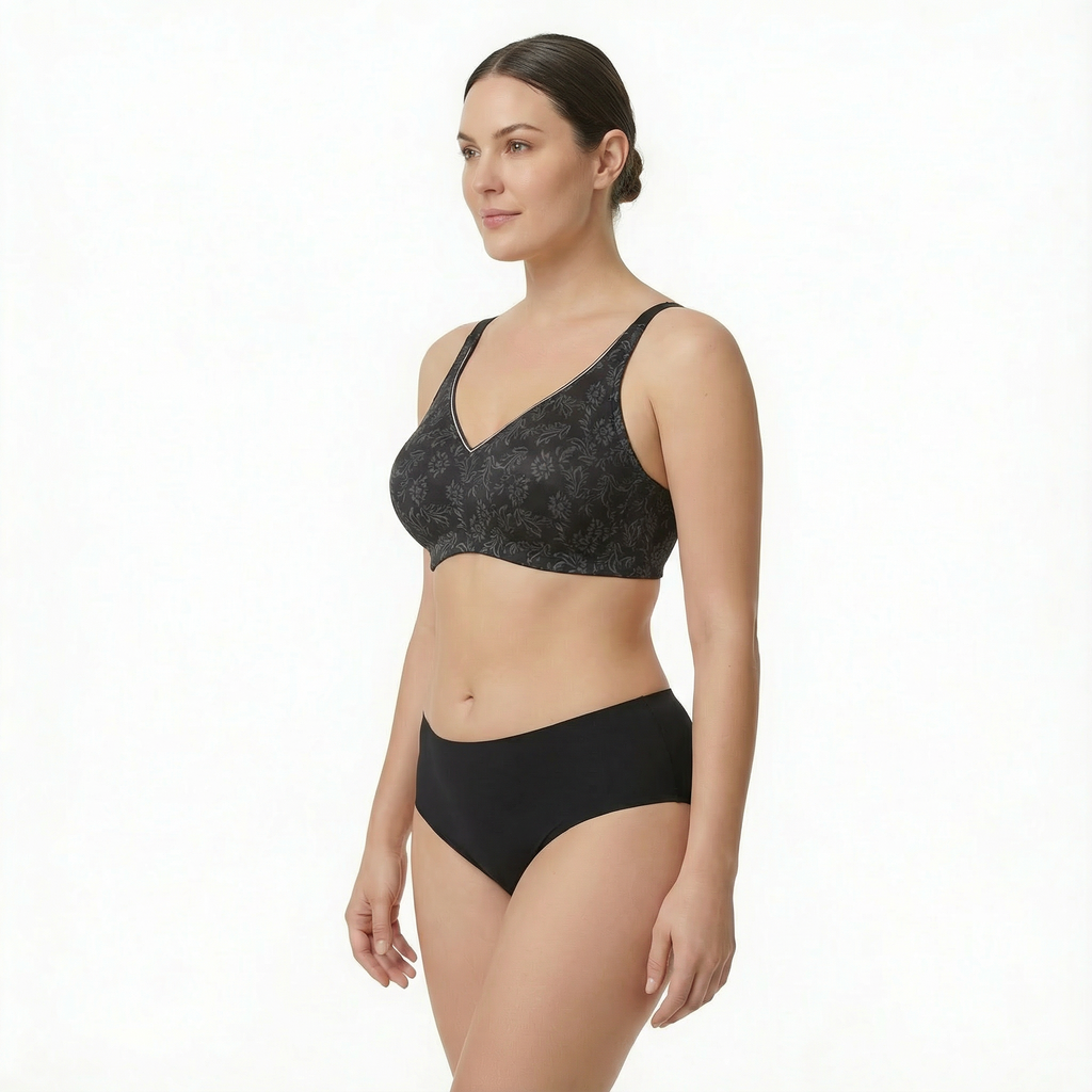 Charcoal Black Bra