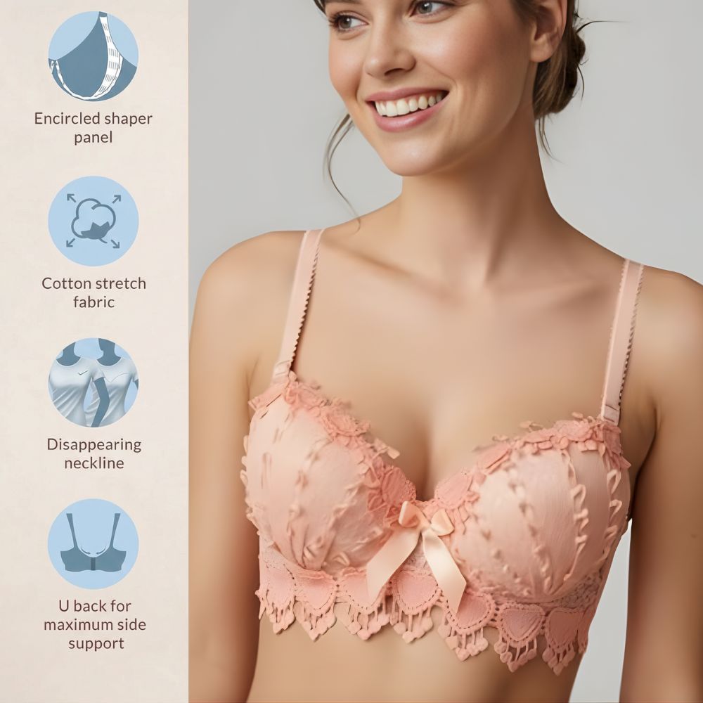 Soft Blush Pink Bra